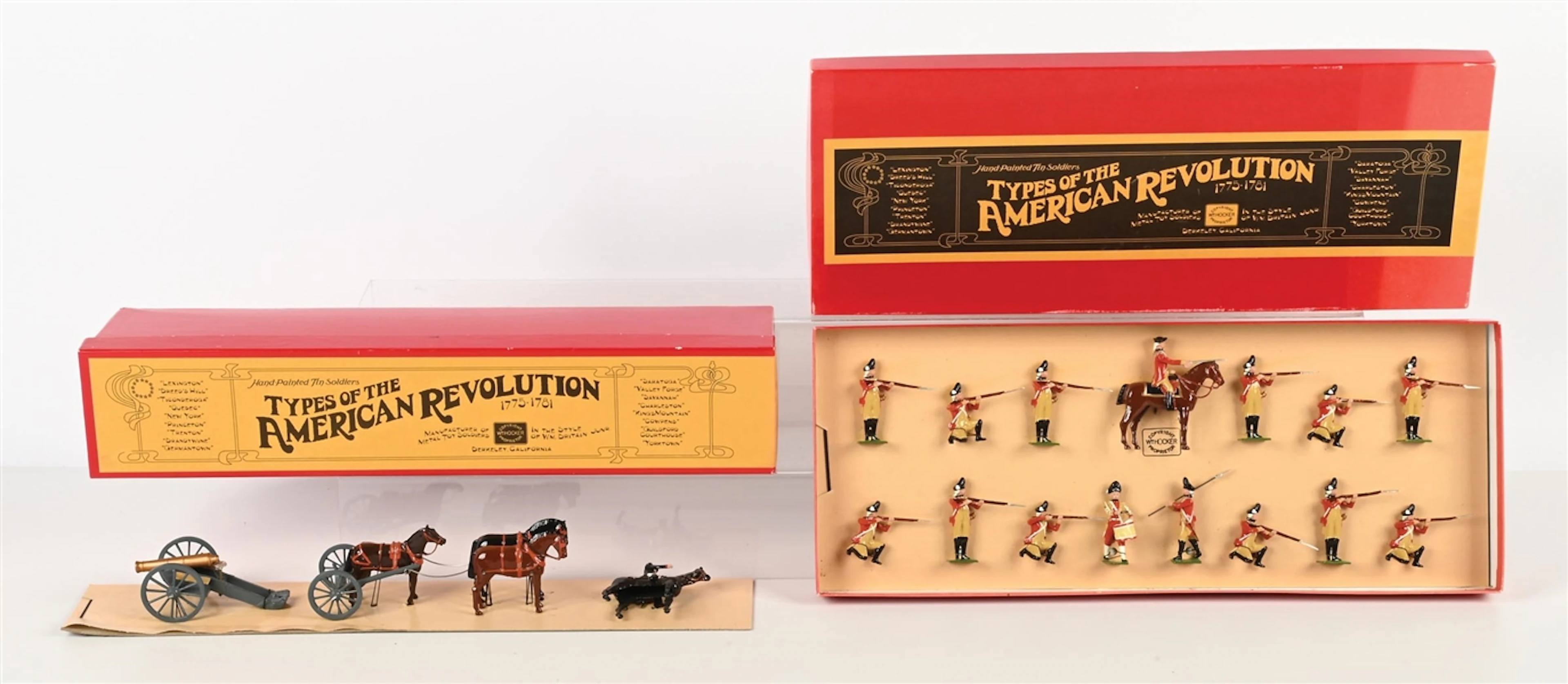 LOT OF 2: WM. HOCKER TYPES OF THE AMERICAN REVOLUTION SETS IN BOXES