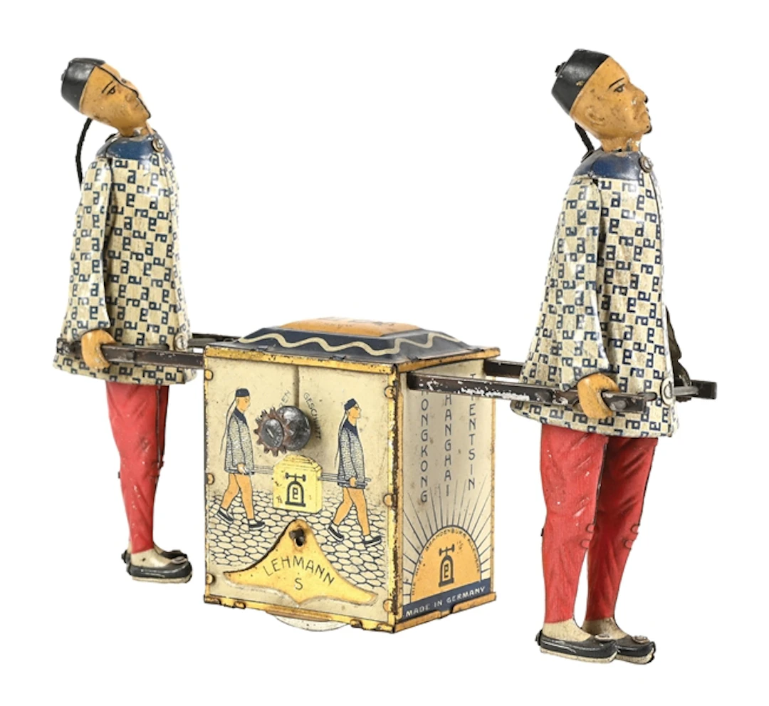 LEHMANN EPL NO. 723 “KADI” MECHANICAL TEA-CHEST PORTER TOY.