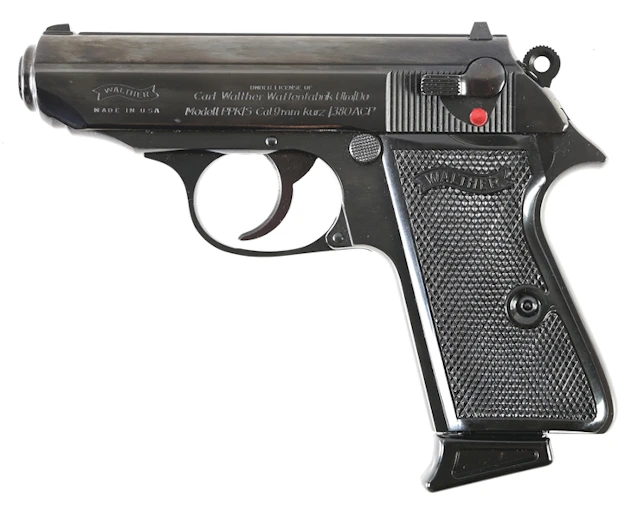 (M) INTERARMS USA WALTHER PPK/S .380 SEMI AUTOMATIC PISTOL WITH CASE.