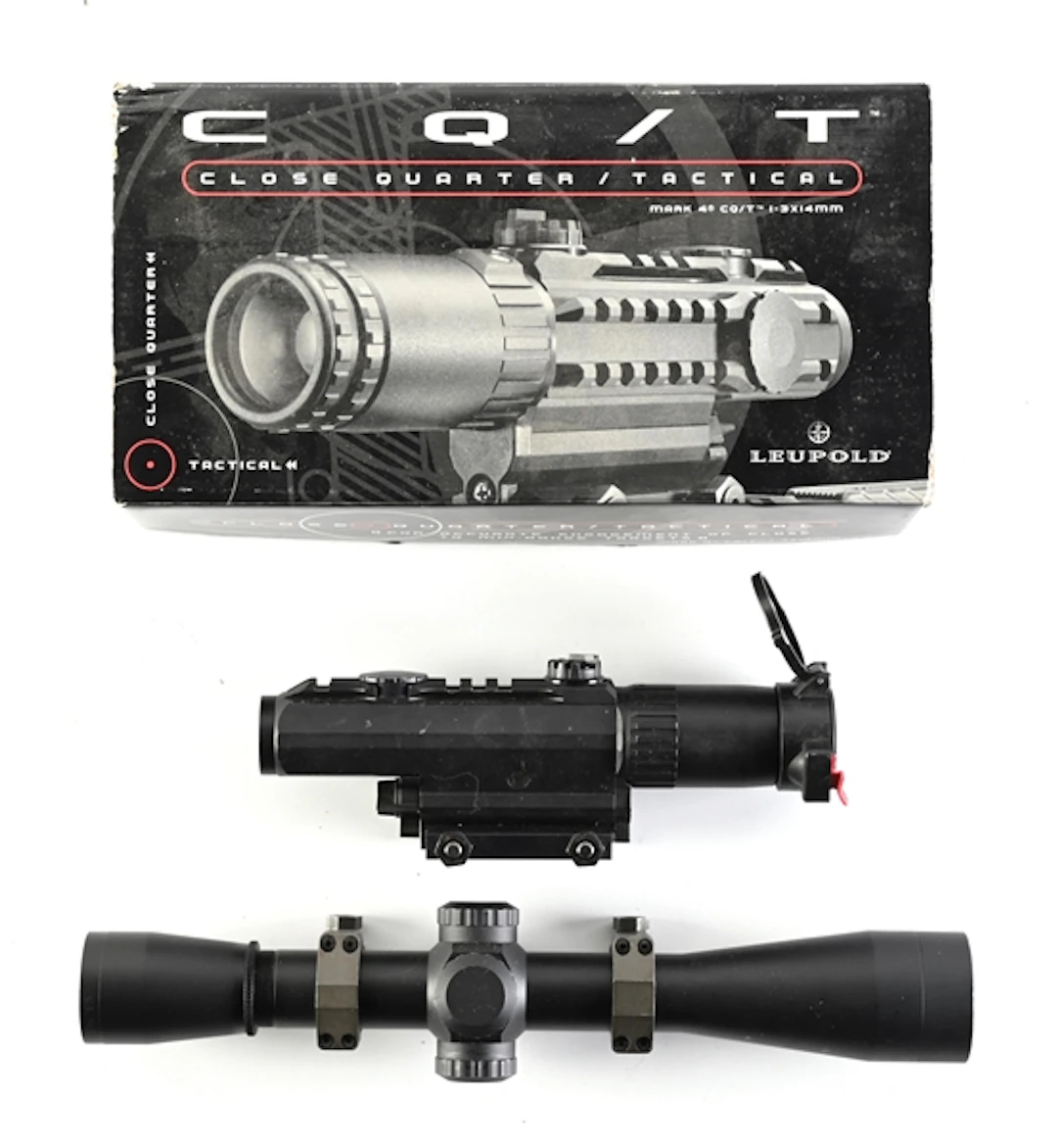 LOT OF 2: LEUPOLD MARK 4 M3 10X AND QC/T SCOPES.