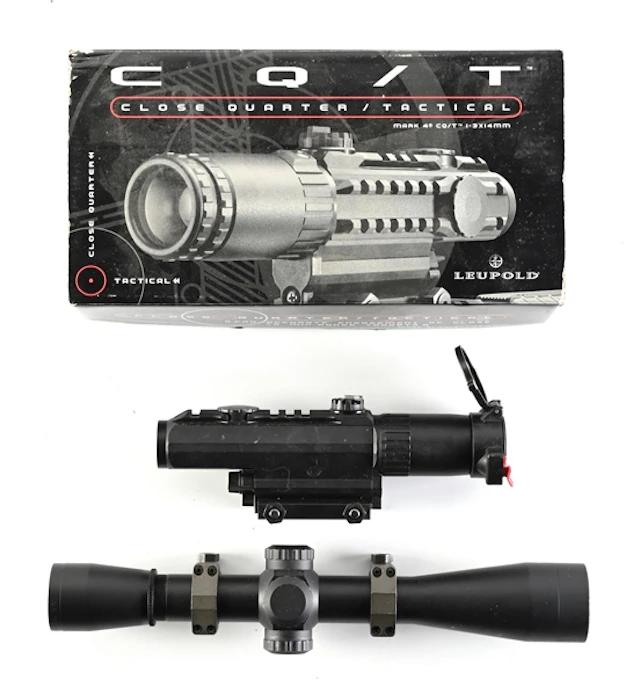 LOT OF 2: LEUPOLD MARK 4 M3 10X AND QC/T SCOPES.