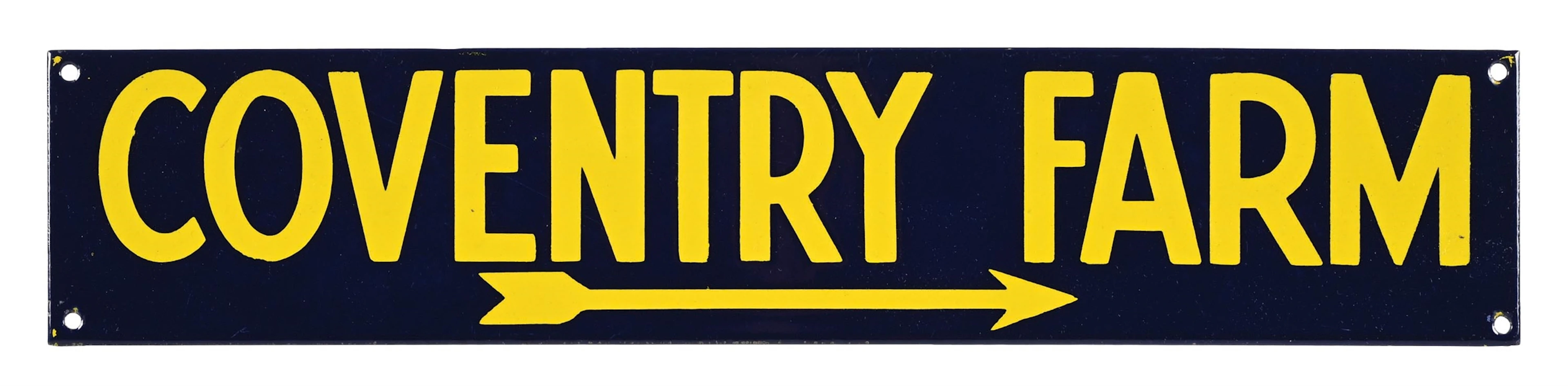 COVENTRY FARM PORCELAIN DIRECTIONAL SIGN