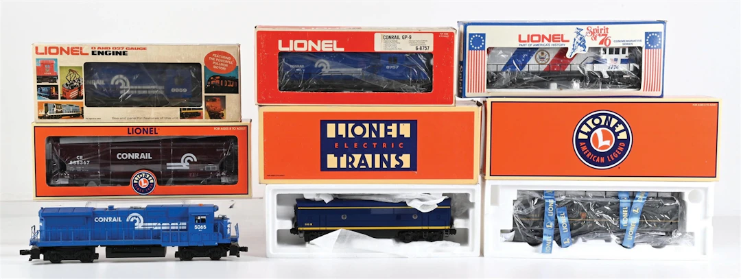 LOT OF 8: VARIOUS BOXED LIONEL DIESEL LOCOMOTIVES