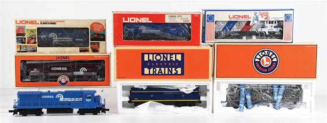 LOT OF 8: VARIOUS BOXED LIONEL DIESEL LOCOMOTIVES
