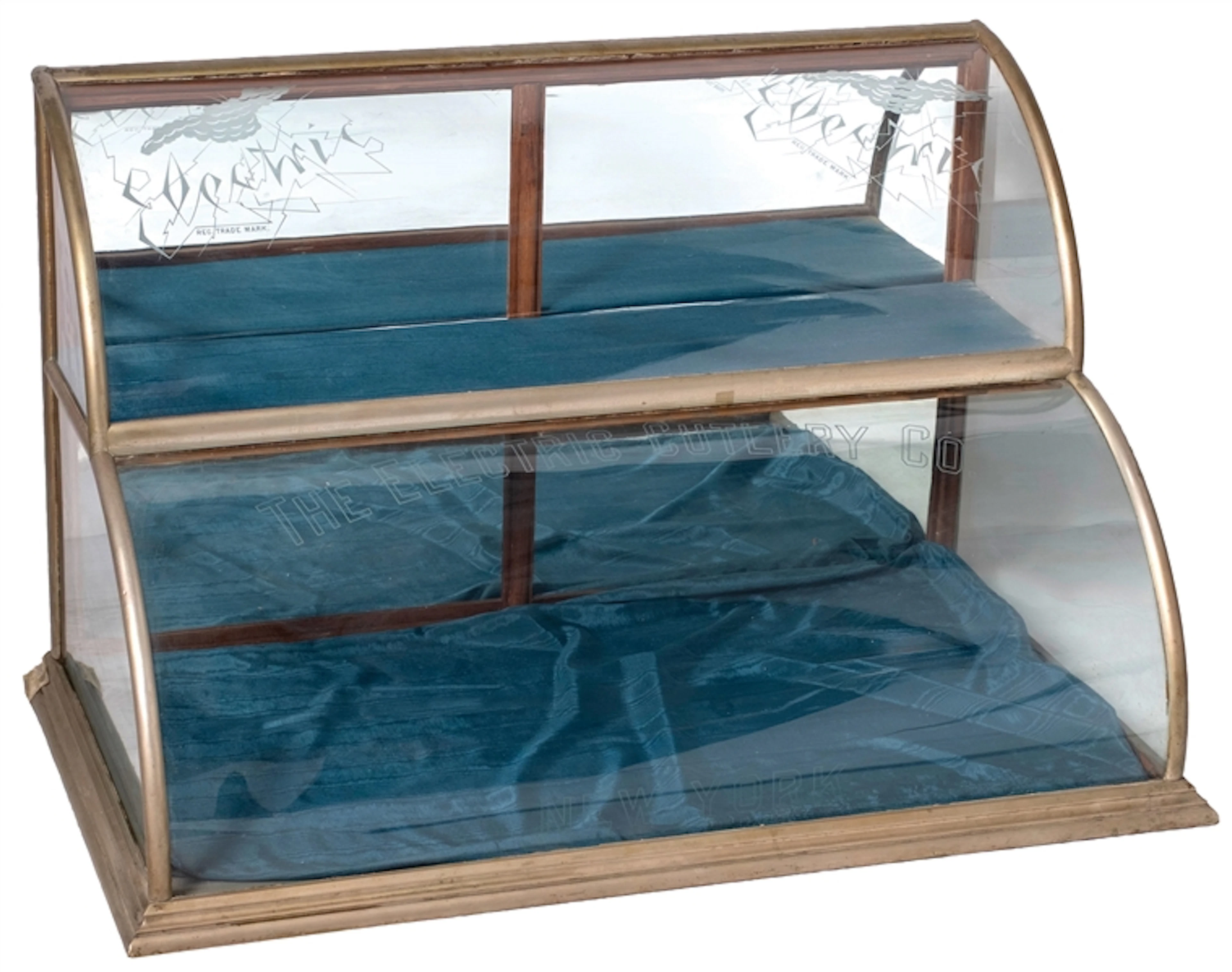 RARE ELECTRIC CUTLERY CO. DOUBLE-CURVED GLASS SHOWCASE
