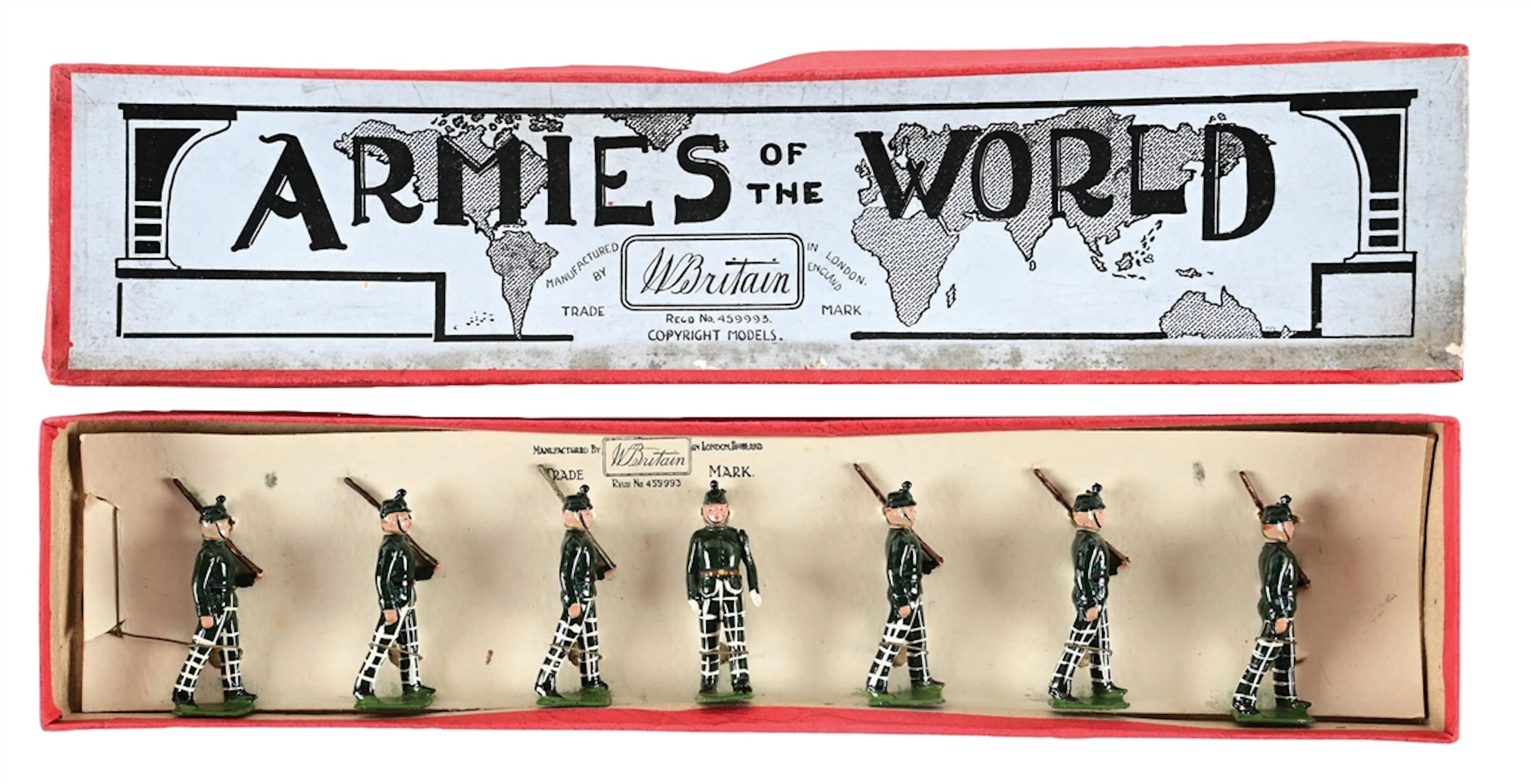 W. BRITAIN THE CAMERONIANS SET NO. 1913 W/ BOX