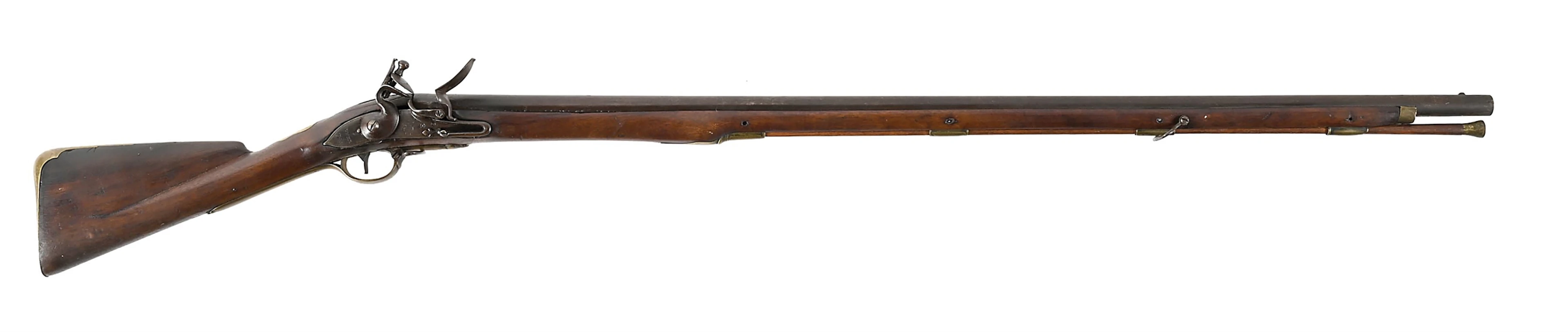 (A) RARE BRITISH LONG LAND PATTERN 1730/40 BROWN BESS FLINTLOCK MUSKET