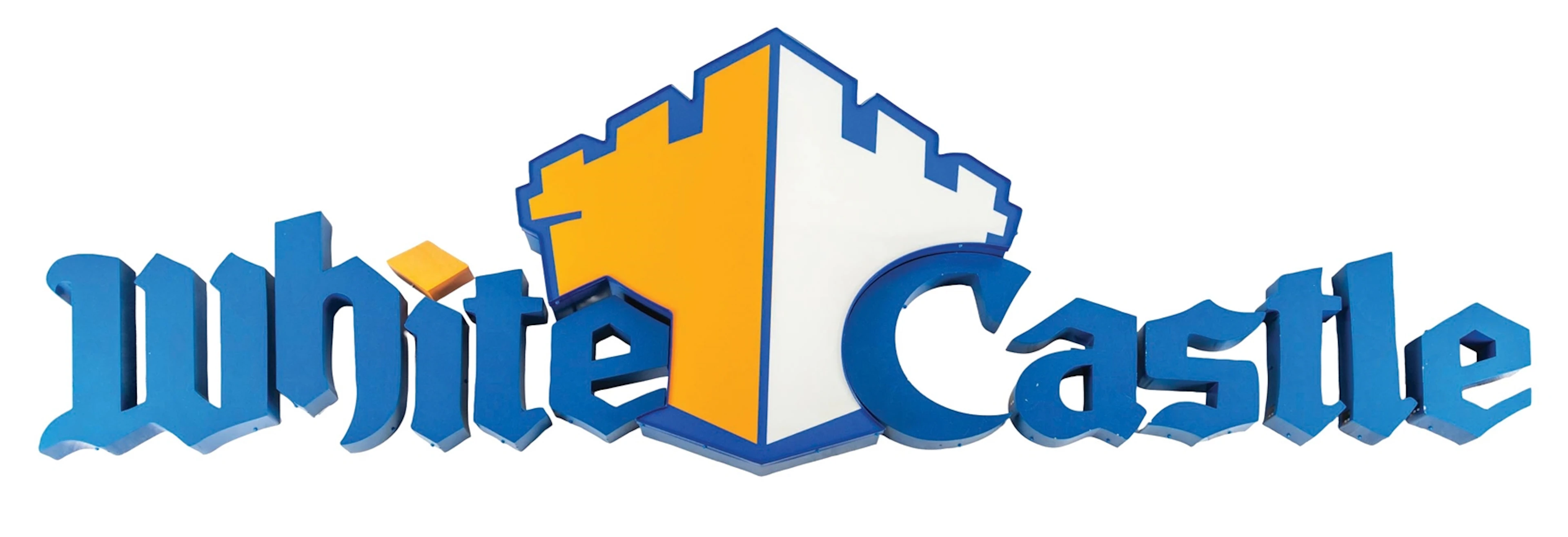 27 PIECE "WHITE CASTLE" LETTERS WITH LOGO AND TRANSFORMER
