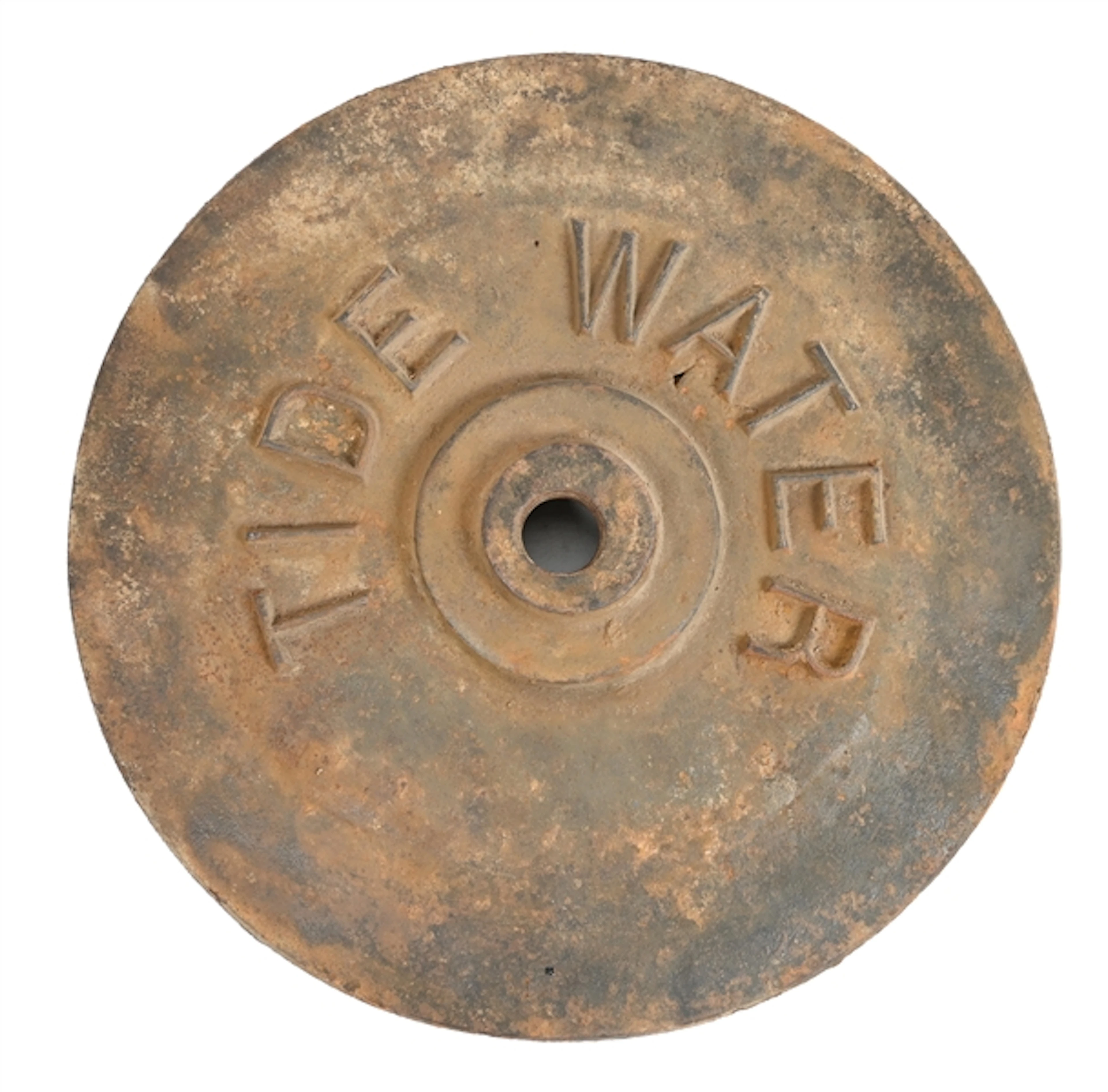 TIDEWATER OIL COMPANY CAST IRON BASE