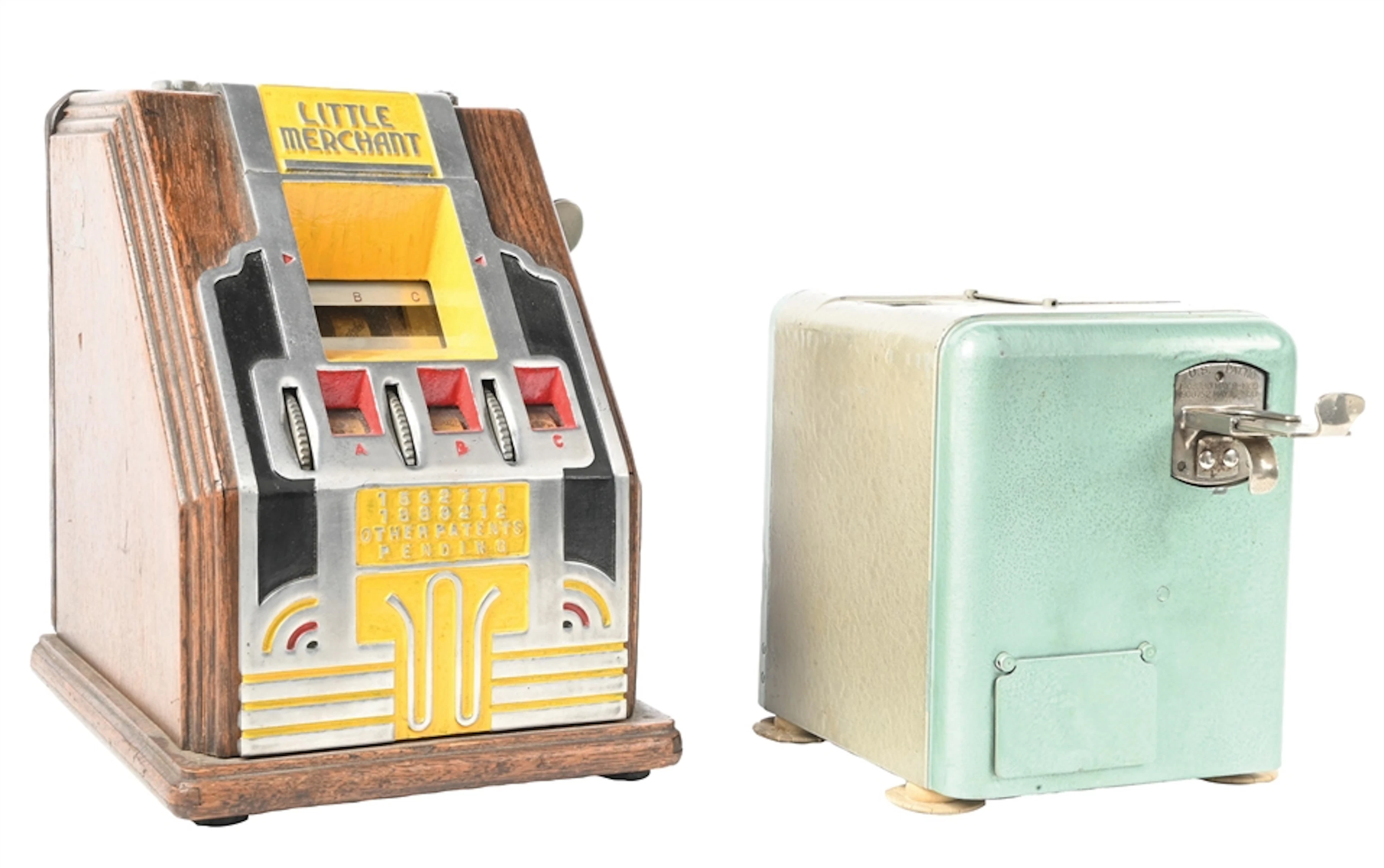 PAIR OF COIN-OPERATED GAMBLING DEVICES