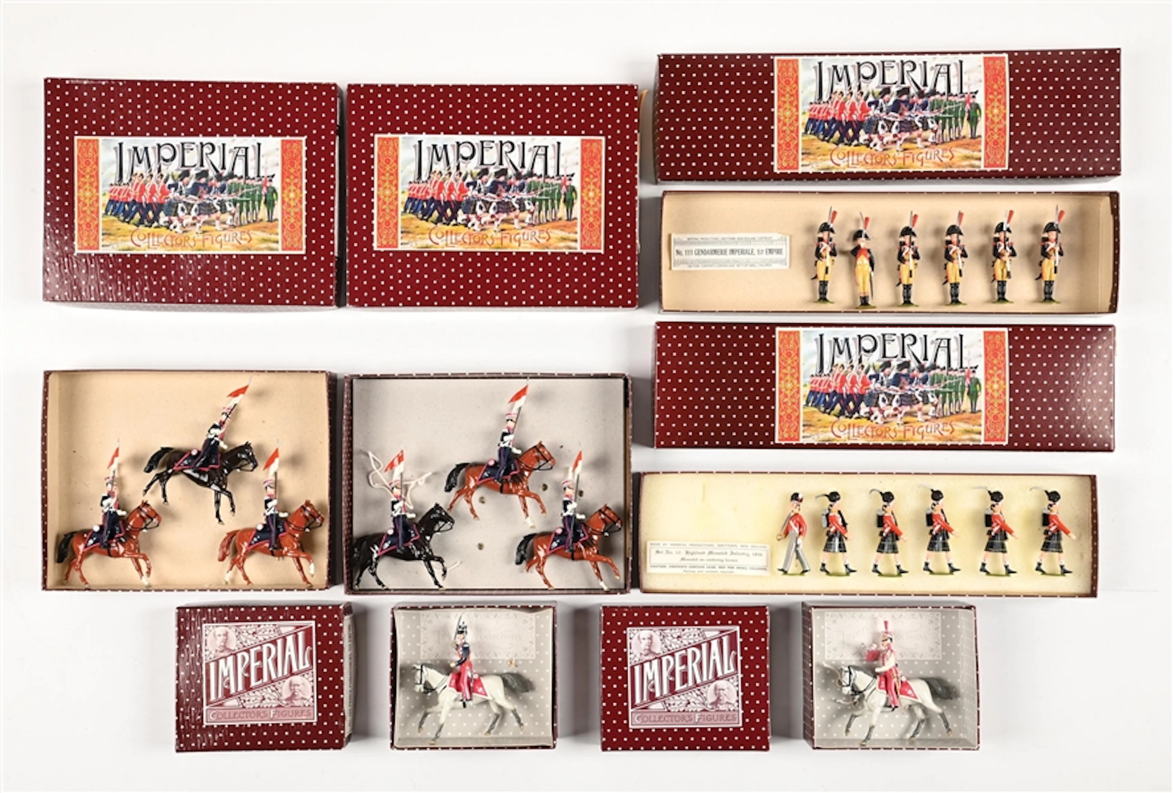 LOT OF 6: IMPERIAL NAPOLEONIC SETS IN BOXES