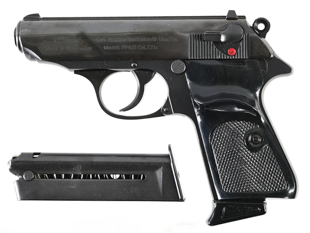 (M) INTERARMS WEST GERMAN WALTHER PPK/S .22 LR SEMI-AUTOMATIC PISTOL.