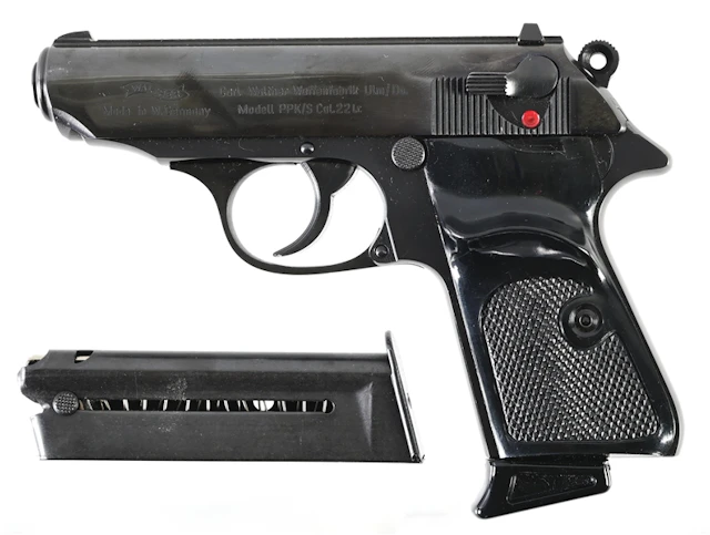 (M) INTERARMS WEST GERMAN WALTHER PPK/S .22 LR SEMI-AUTOMATIC PISTOL.