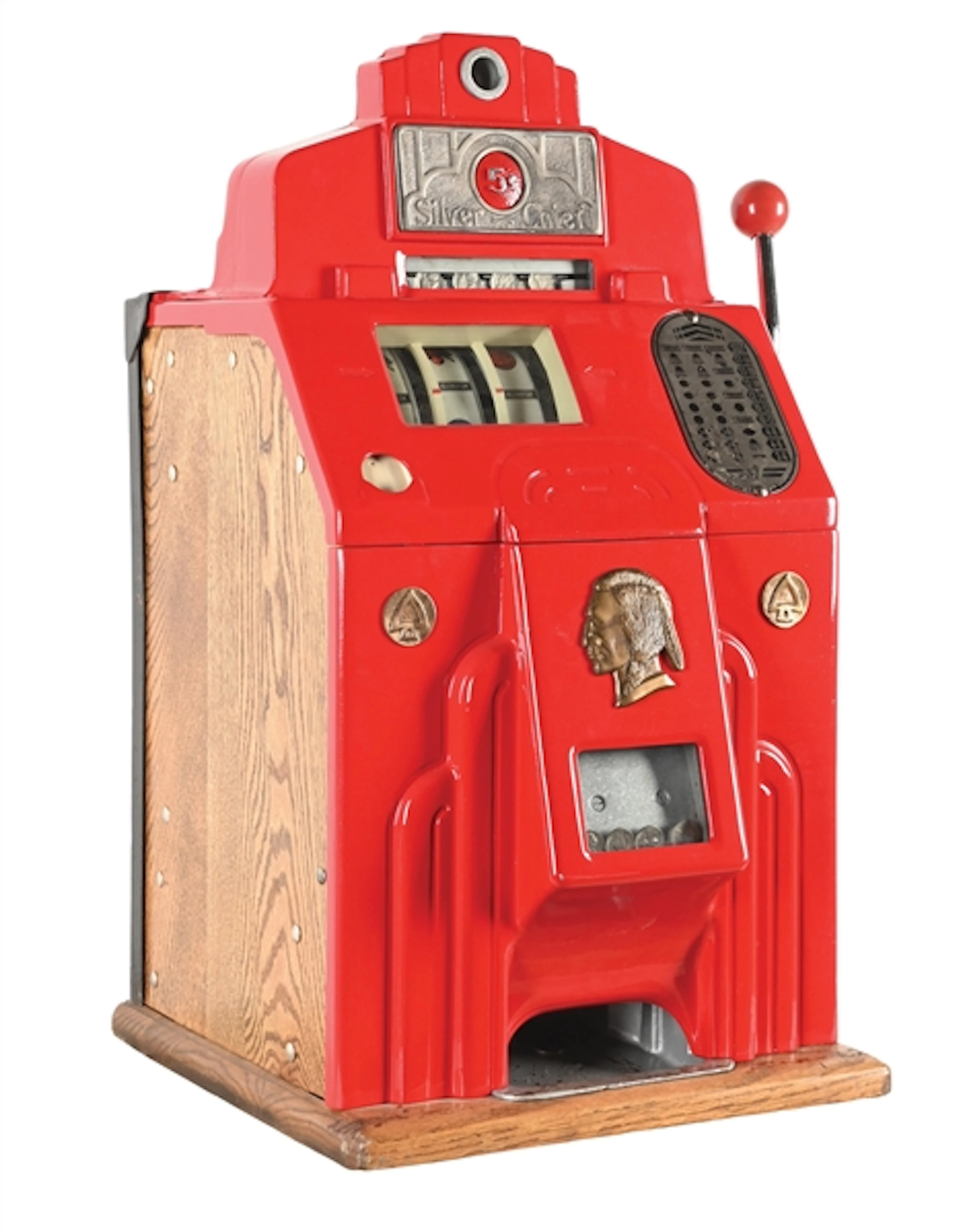 5¢ O.D. JENNINGS & CO. SILVER-CHIEF SLOT MACHINE