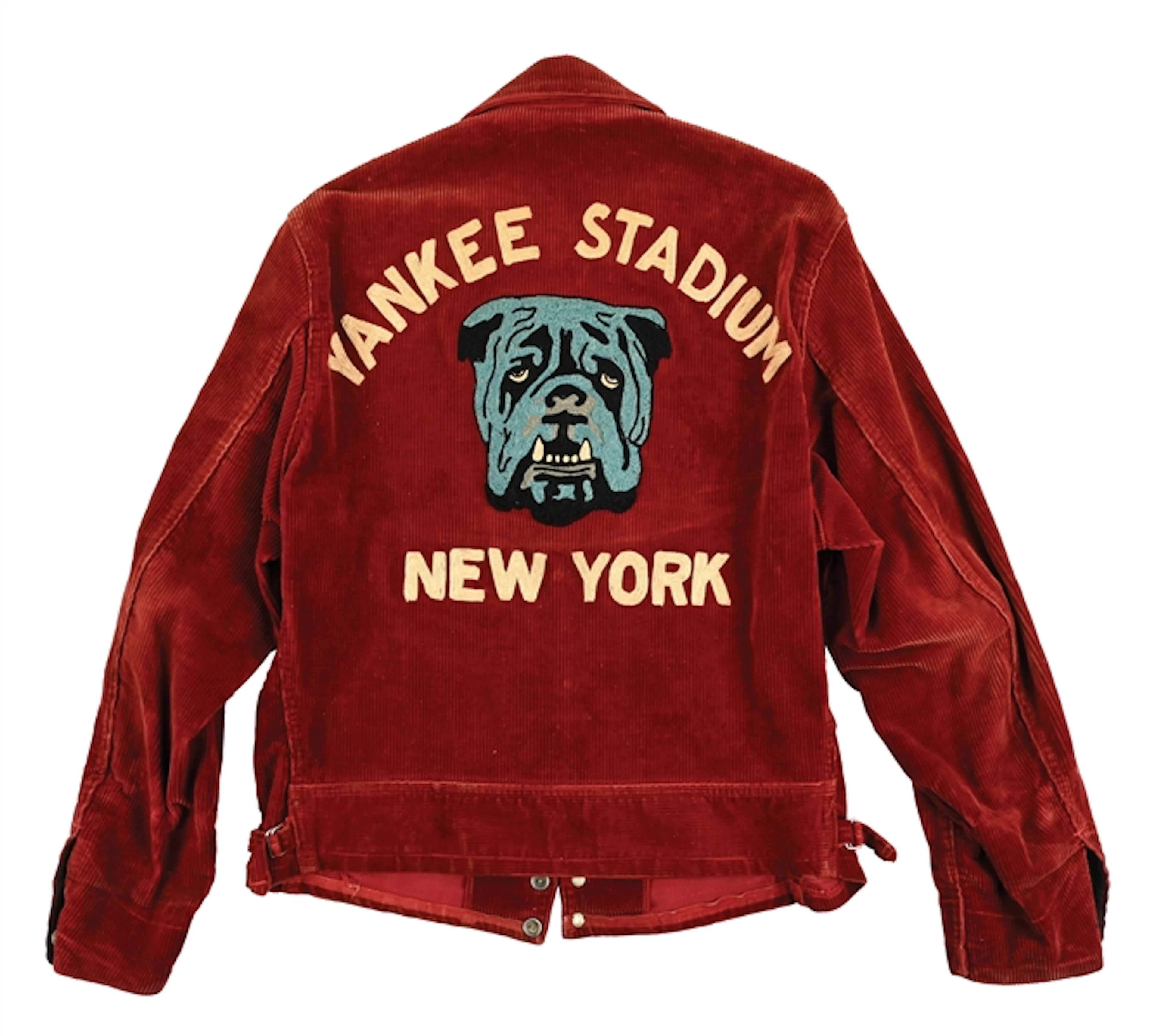 EXTREMELY RARE YANKEE STADIUM NEW YORK BULLDOGS CORDUROY JACKET