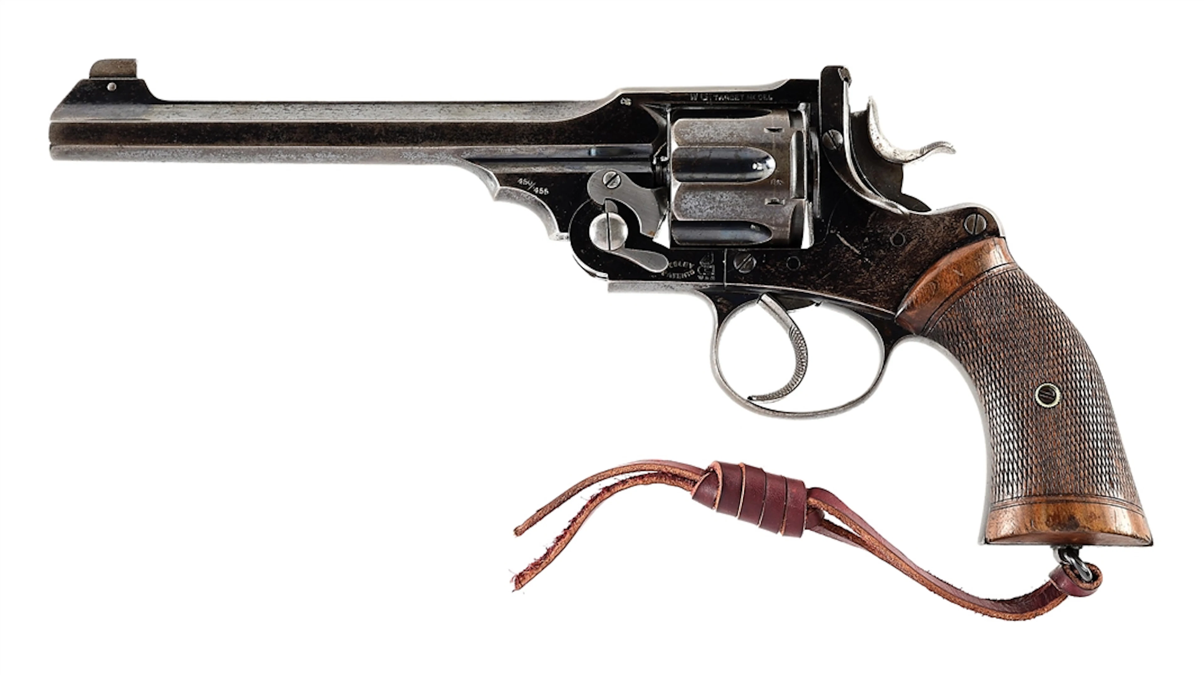 (C) WEBLEY & SON WG TARGET MODEL .45 COLT DOUBLE ACTION REVOLVER.
