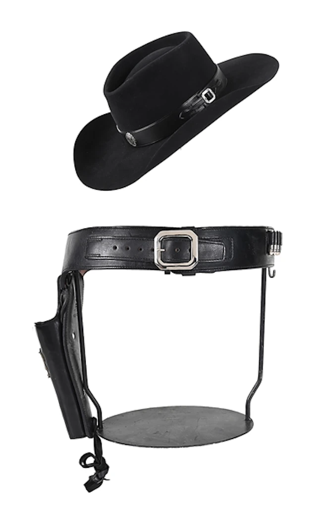 RICHARD BOONE PALADIN TELEVISION THEME LOT INCLUDING HOLSTER, BELT & HAT