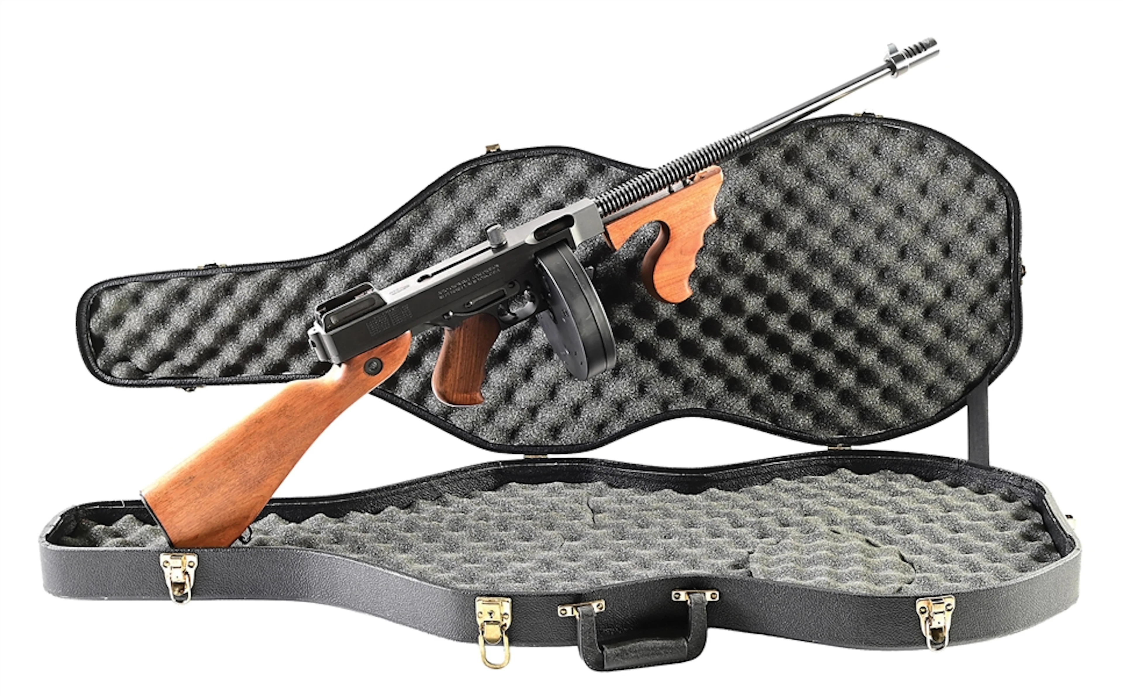 (M) WEST HURLEY AUTO-ORDNANCE DELUXE M1927A1 THOMPSON .45 ACP SEMI-AUTOMATIC