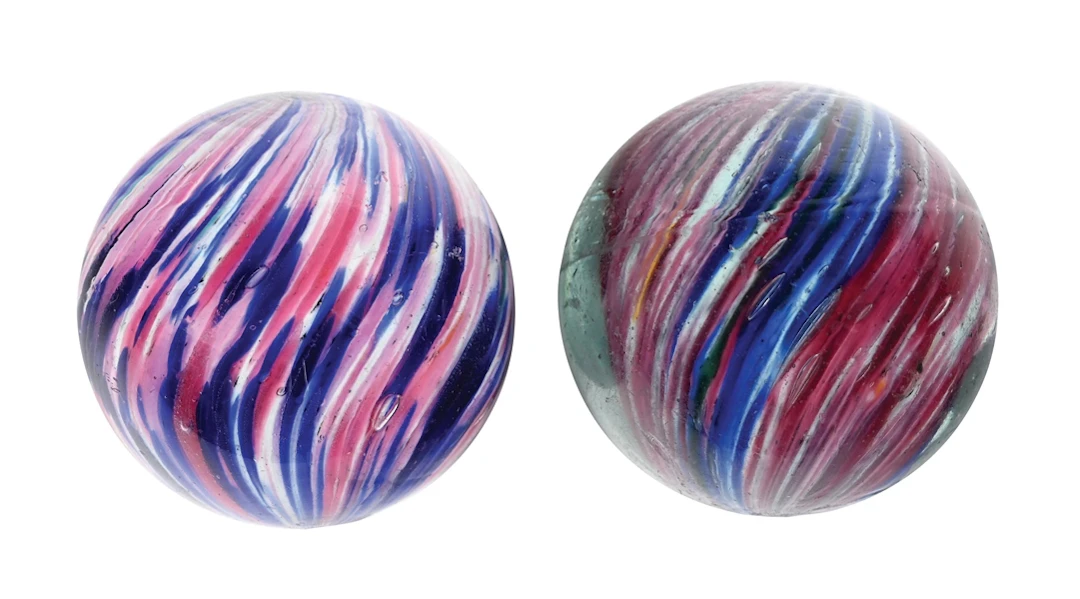 LOT OF 2: ONIONSKIN MARBLES