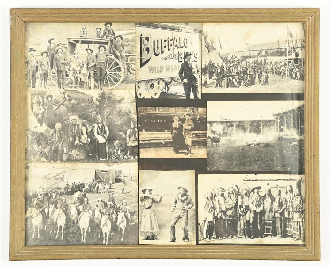 FRAMED PHOTOGRAPHS OF WILD WEST