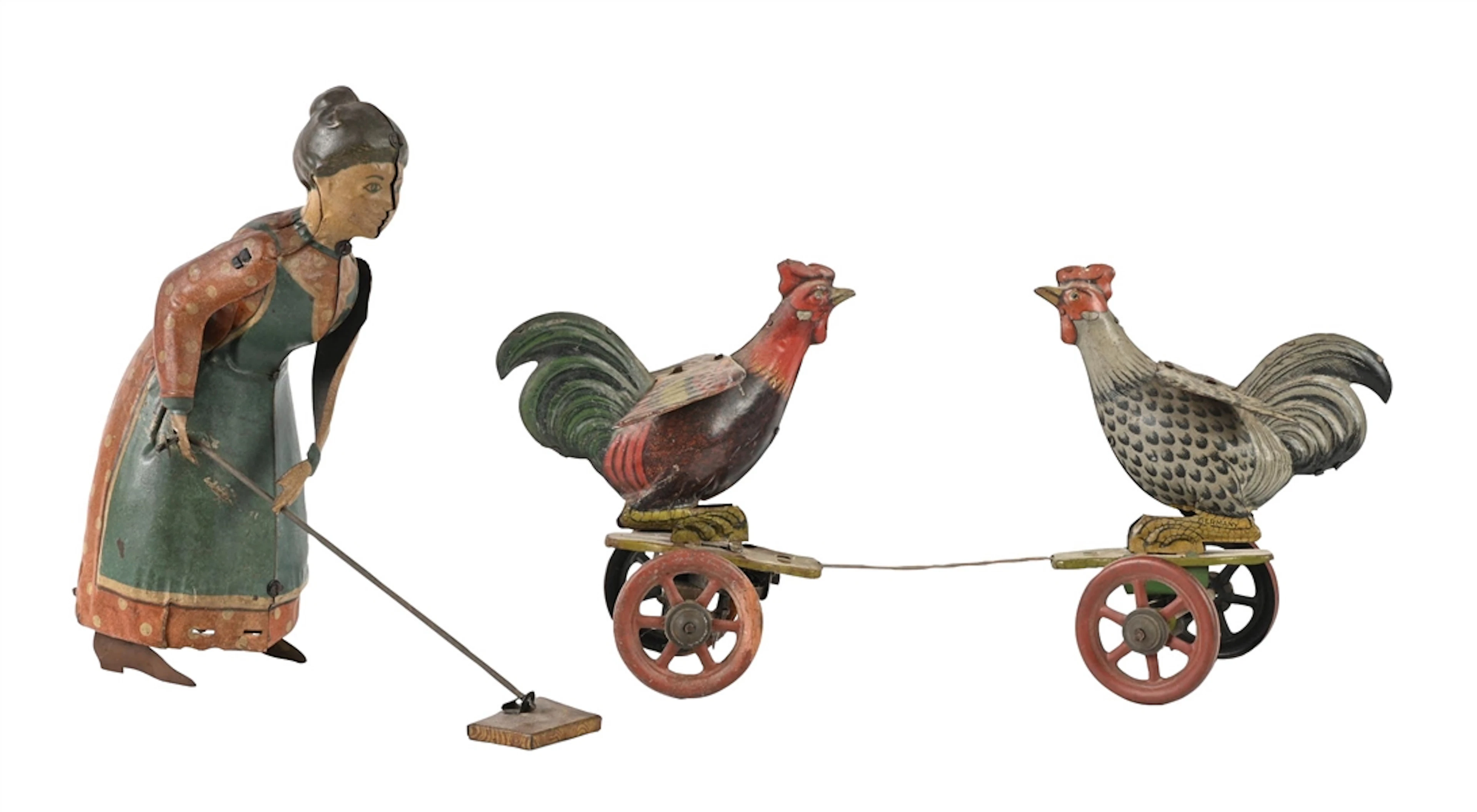 LOT OF 2: GERMAN PRE-WAR TIN LITHO WIND-UP TOYS