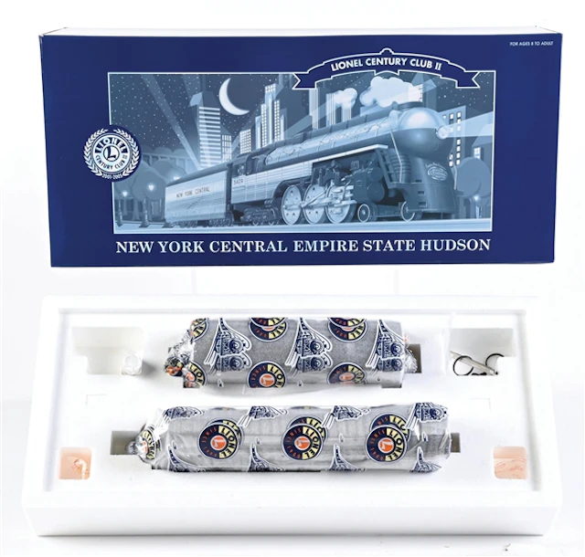 LIONEL O-GA. 6-38000 CENTURY CLUB NEW YORK CENTRAL EMPIRE STATE HUDSON