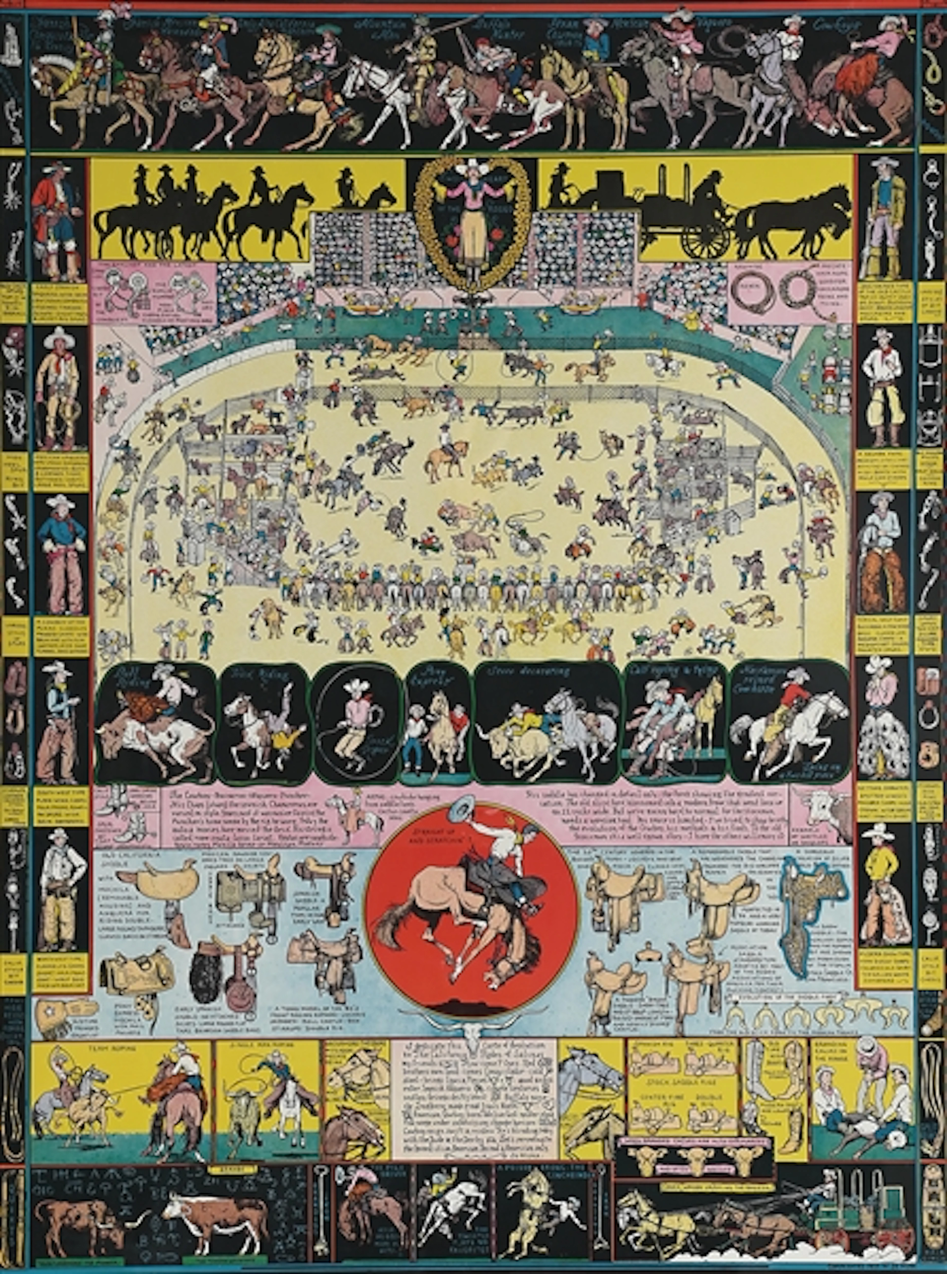 JO MORA FRAMED CARTE "SWEETHEART OF THE RODEO"