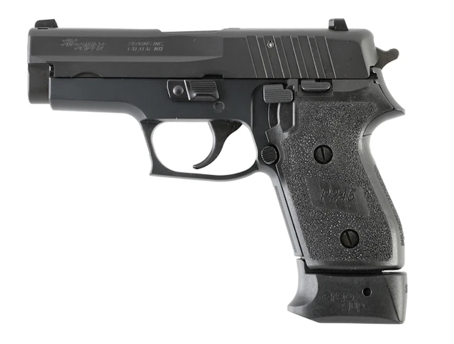 (M) SIG SAUER P245 SEMI-AUTOMATIC PISTOL WITH CASE.
