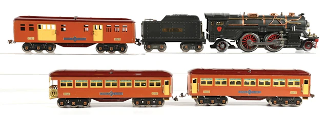 LOT OF 5: LIONEL STD-GA. 385E STEAM LOCO W/ 1766, 1767, & 1768 TRANSITION