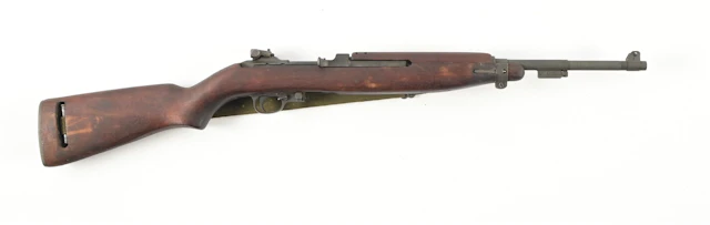 (C) UNDERWOOD M1 CARBINE SEMI-AUTOMATIC RIFLE.