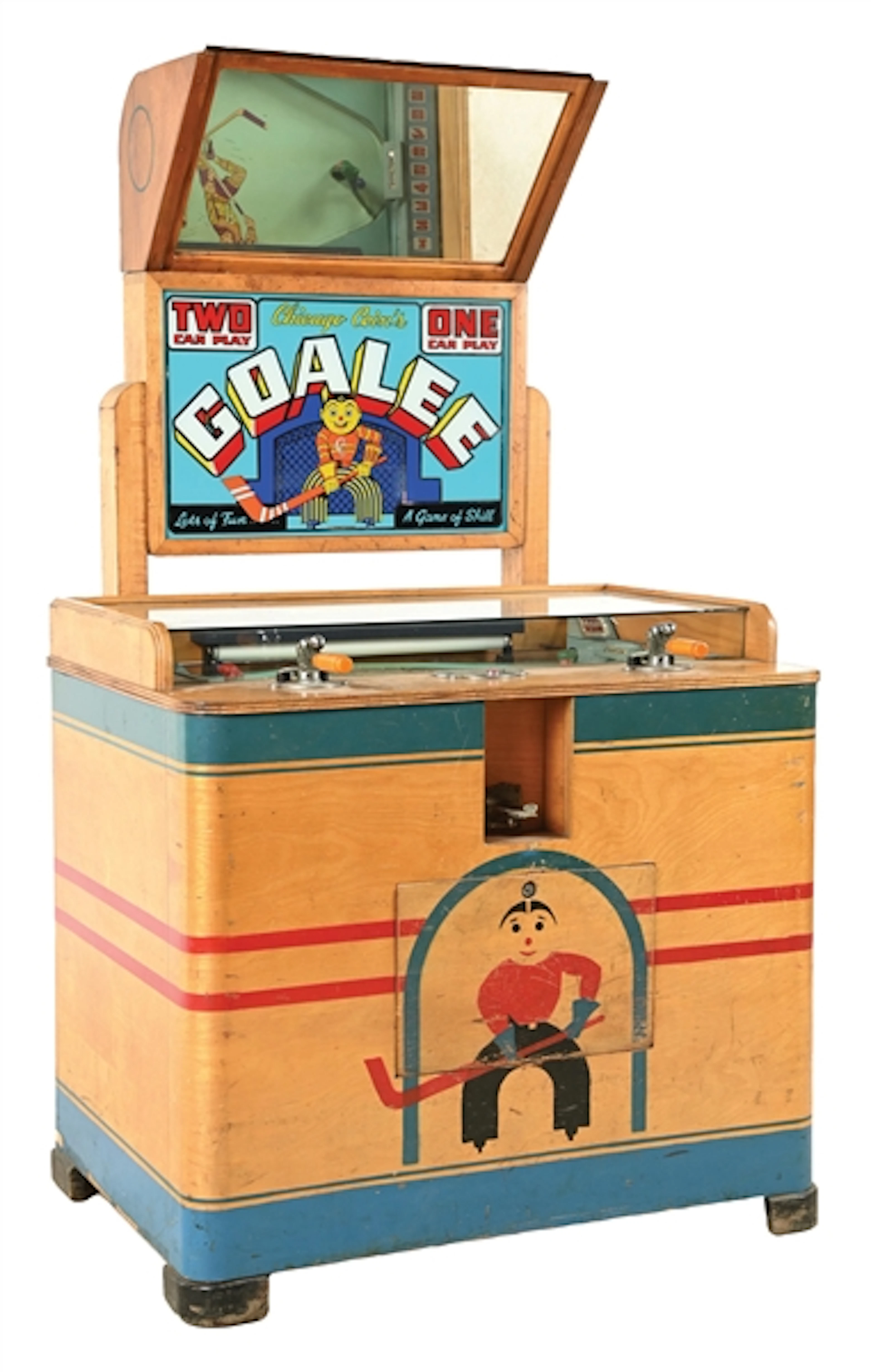 5¢ CHICAGO COIN'S GOALEE HOCKEY ARCADE GAME