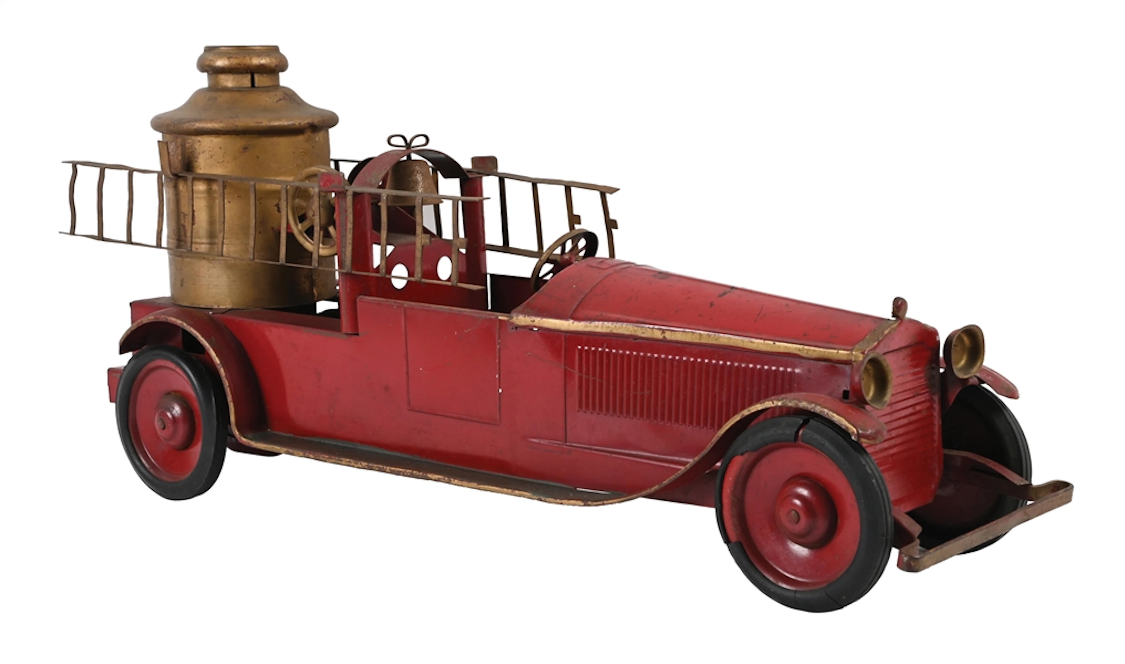 TURNER TOYS PRESSED STEEL PACKARD FIRE ENGINE PUMPER TRUCK
