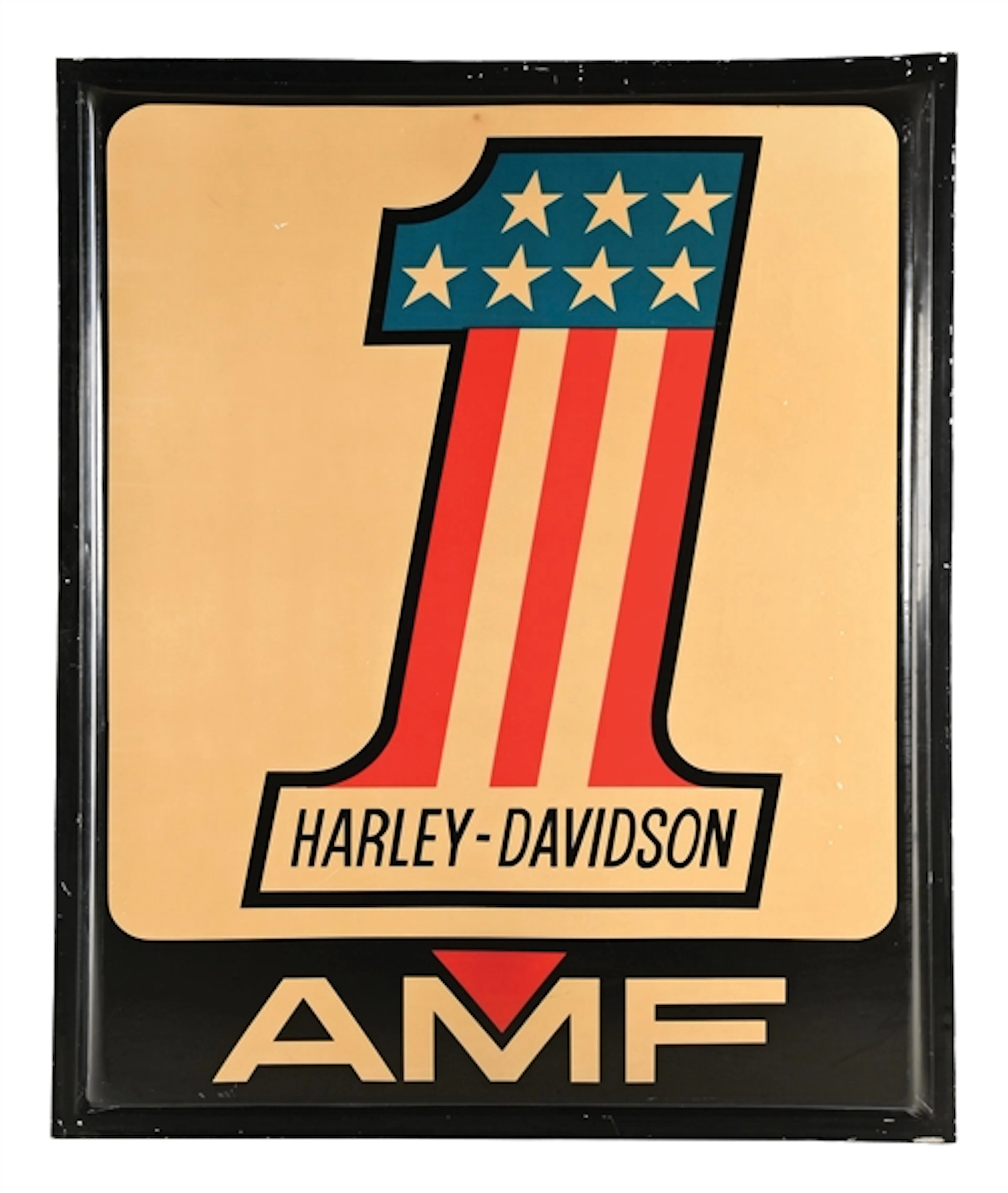 HARLEY-DAVIDSON MOTORCYCLES AMF PLASTIC DEALERSHIP DISPLAY SIGN