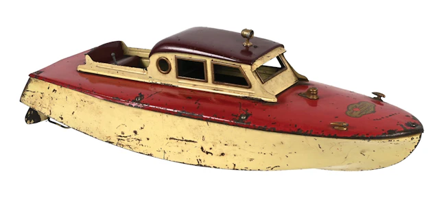 CALWIS INDUSTRIES LTD. ORKIN CRAFT CABIN CRUISER TOY BOAT