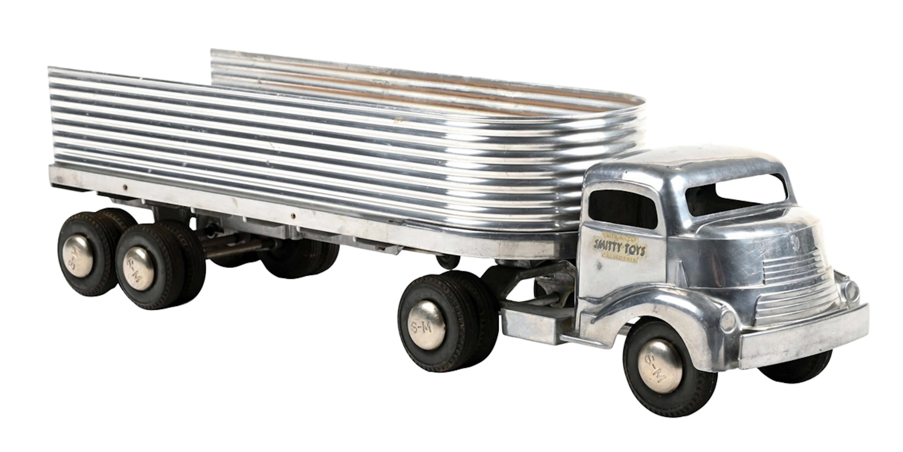 SMITH MILLER GMC SILVER STREAK TRUCK AND FRUEHAUF TRAILER