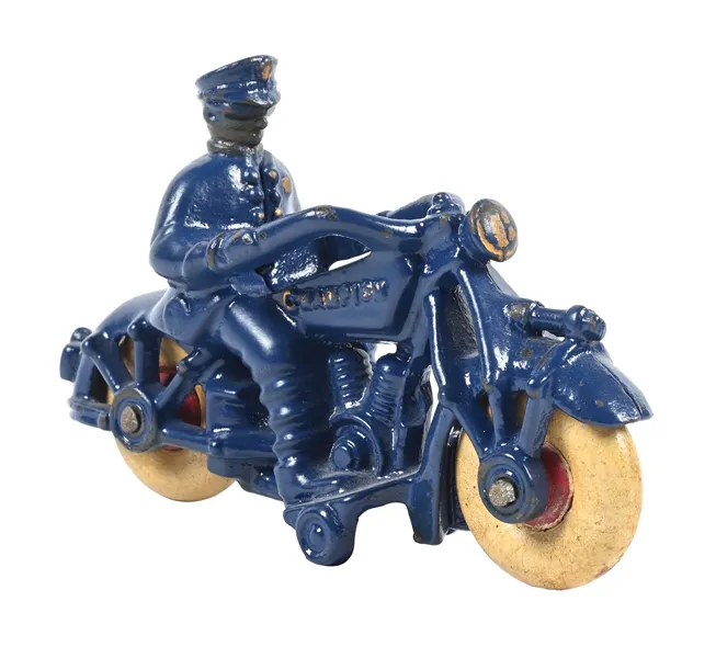 CAST IRON CHAMPION MOTORCYCLE TOY