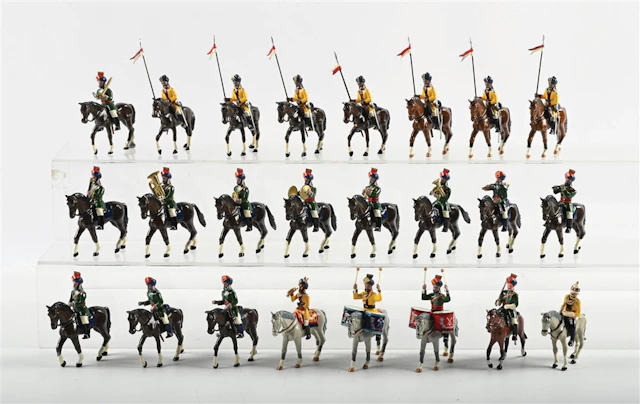 TROPHY MINIATURES SKINNER'S HORSE LANCERS & INDIAN ARMY MOUNTED BAND