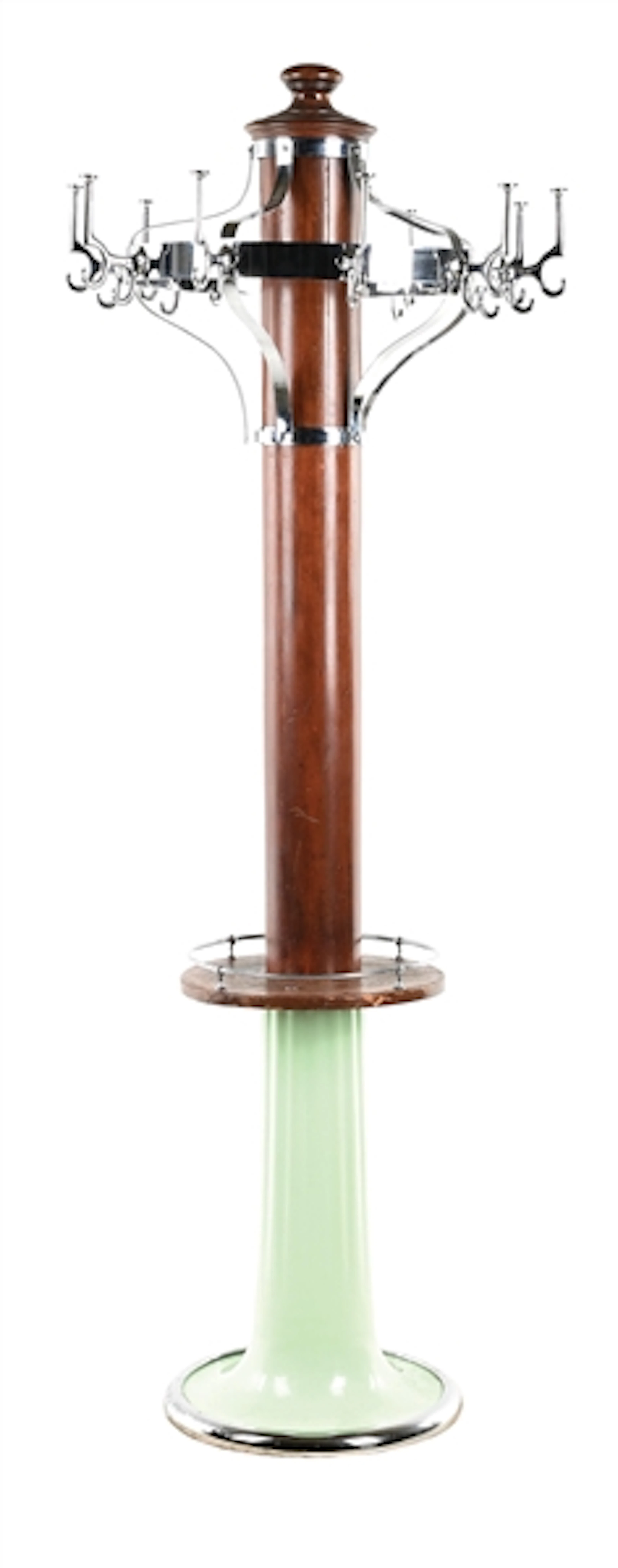 RESTORED KOKEN CO. BARBER SHOP COAT RACK