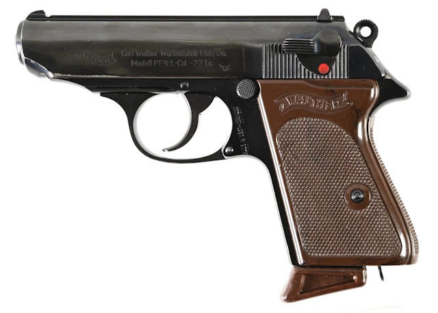 (C) WEST GERMAN WALTHER PPK-L .22 SEMI-AUTOMATIC PISTOL WITH BOX.