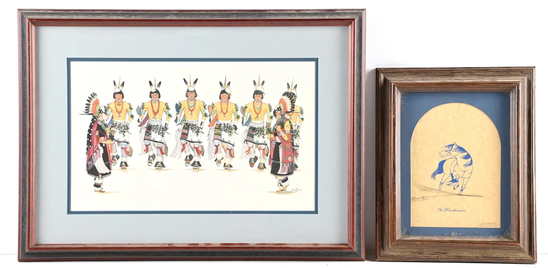 LOT OF 2: NATIVE AMERICAN PRINTS