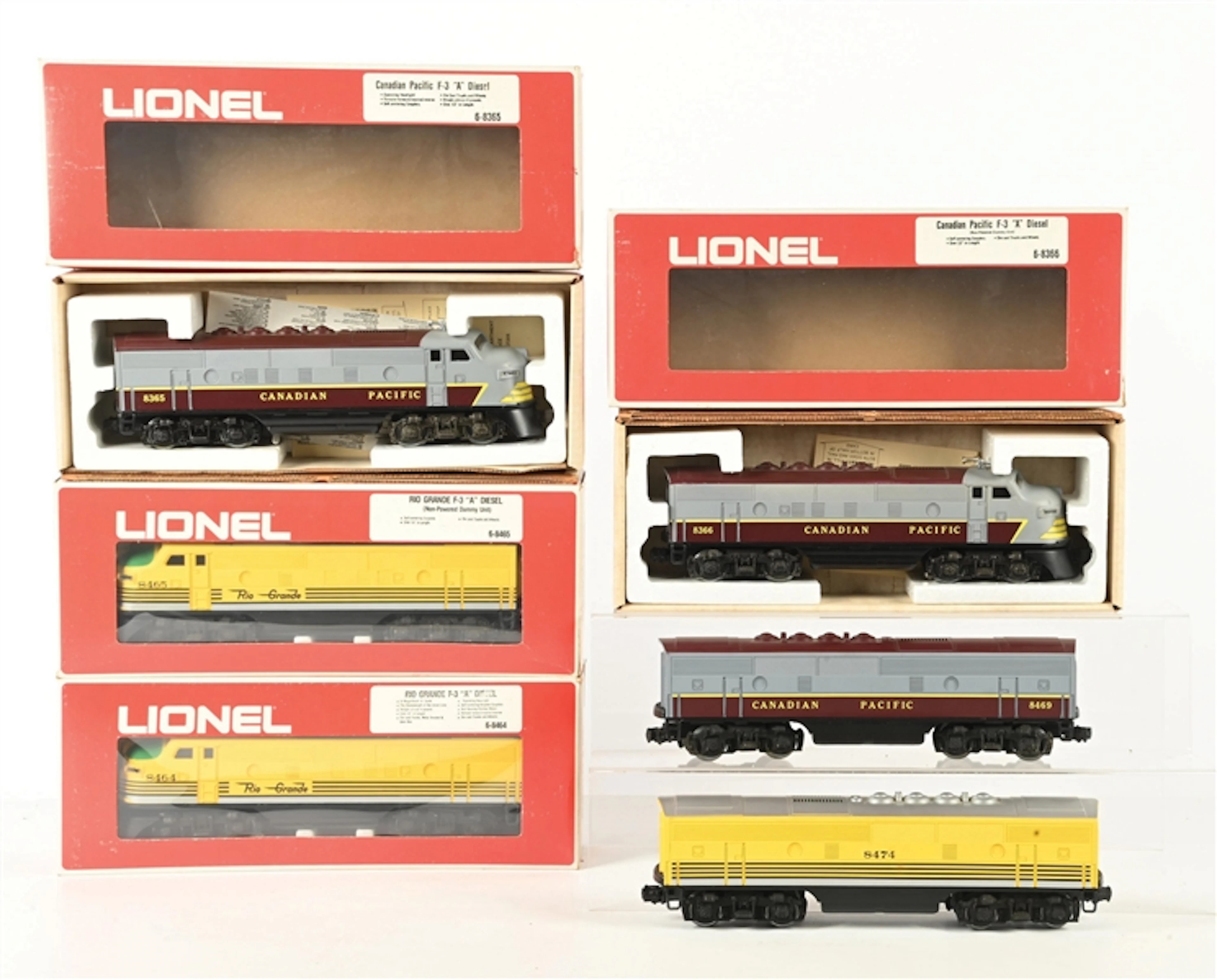 CANADIAN PACIFIC & RIO GRANDE F-3 DIESEL LOCOMOTIVE SETS
