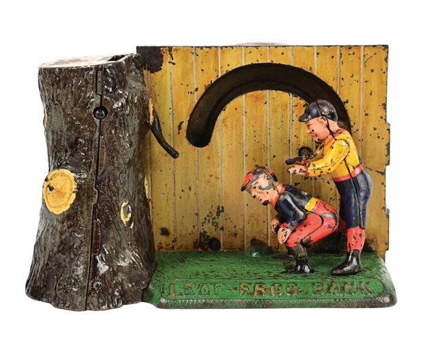 LEAP FROG MECHANICAL BANK