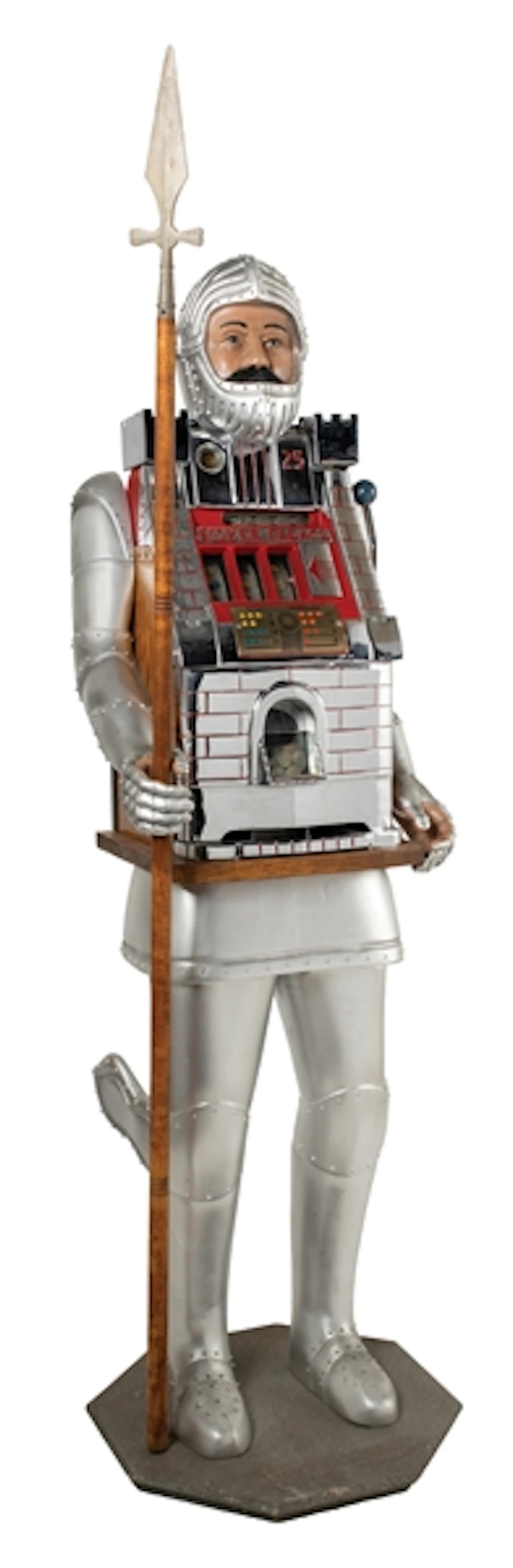 25¢ "SILVER PALACE" KNIGHT SLOT MACHINE