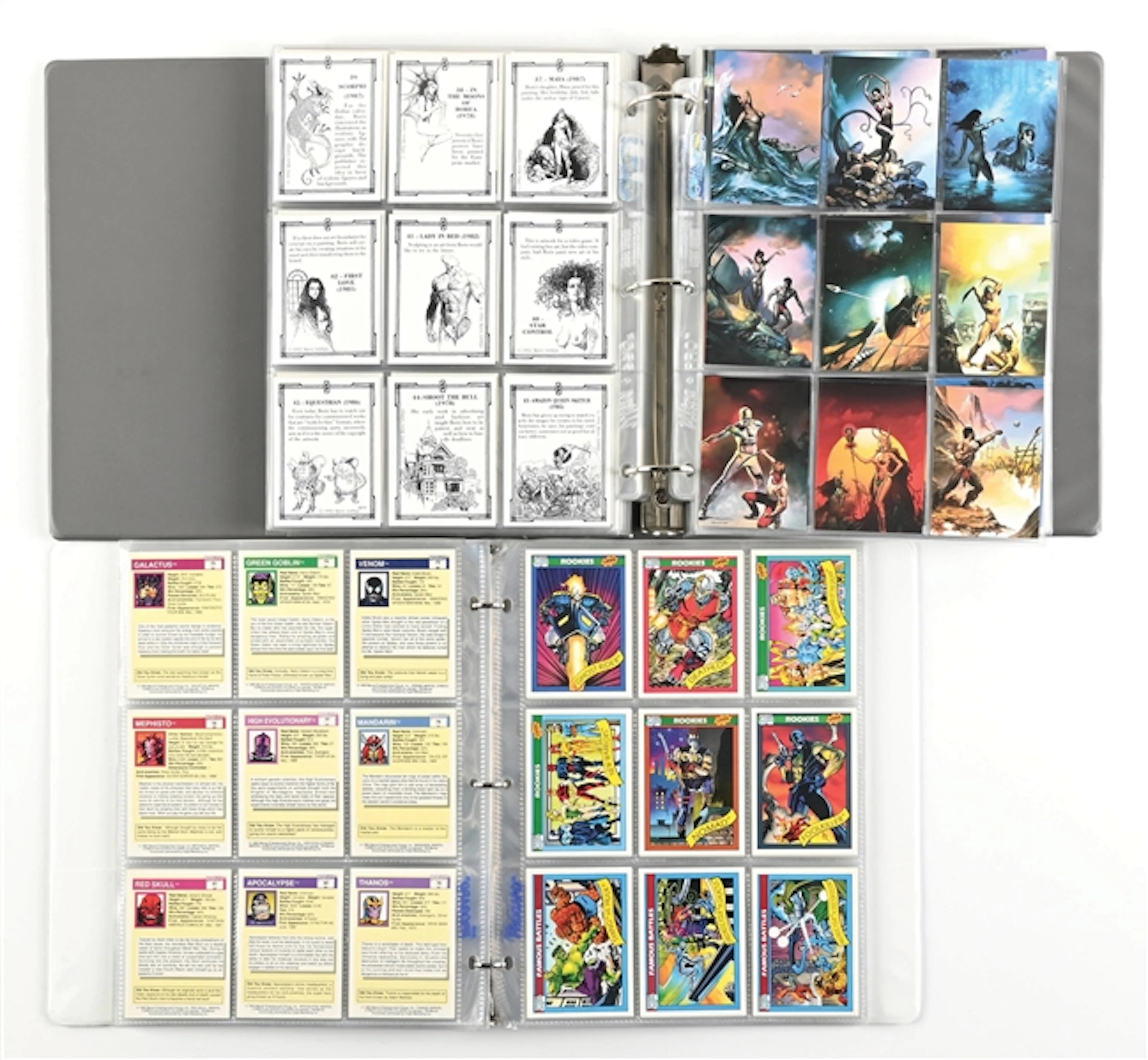 MARVEL & MYSTICAL TRADING CARDS IN BINDERS