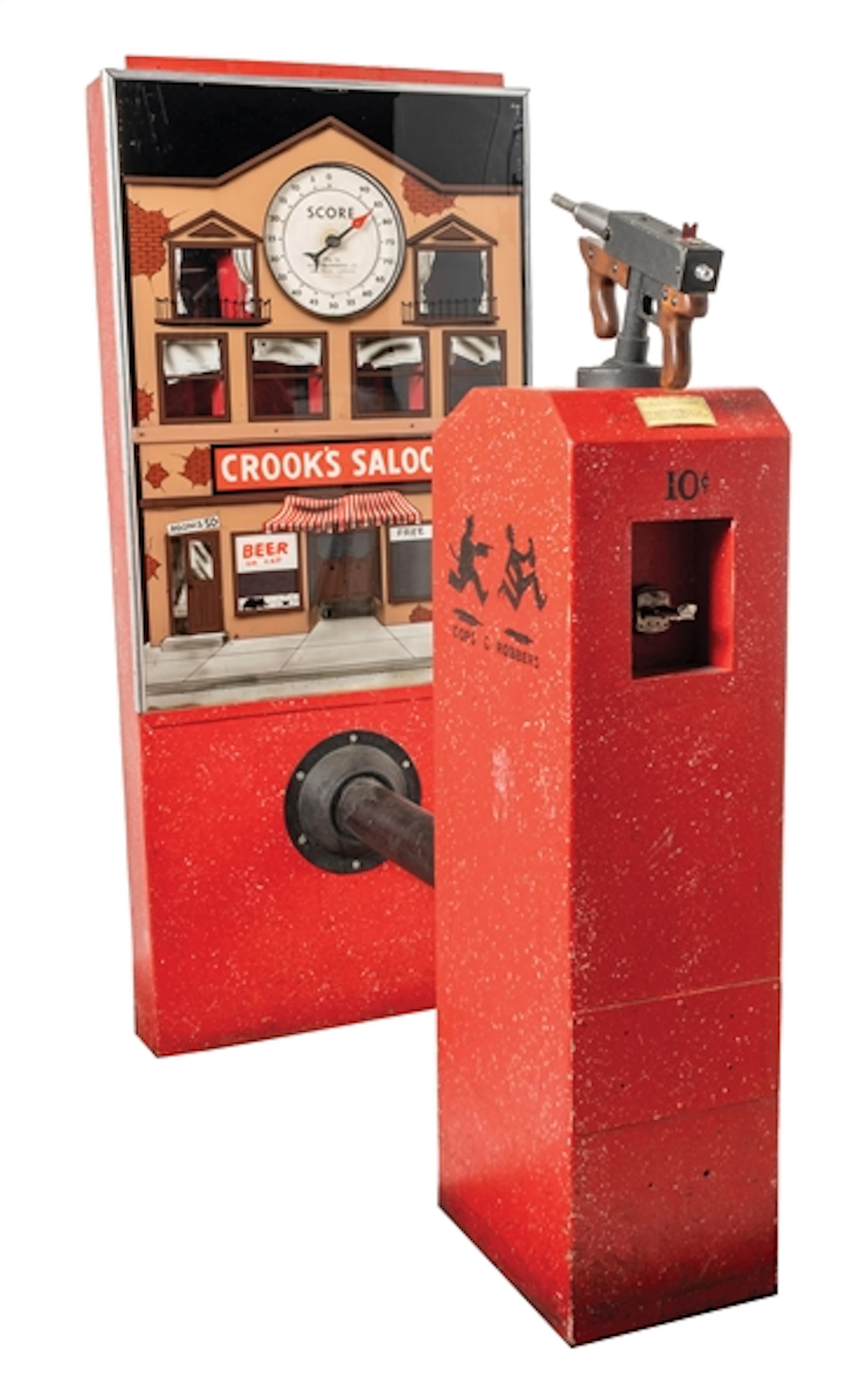 10¢ DALE MFG. "CROOKS SALOON" SHOOTING GAME