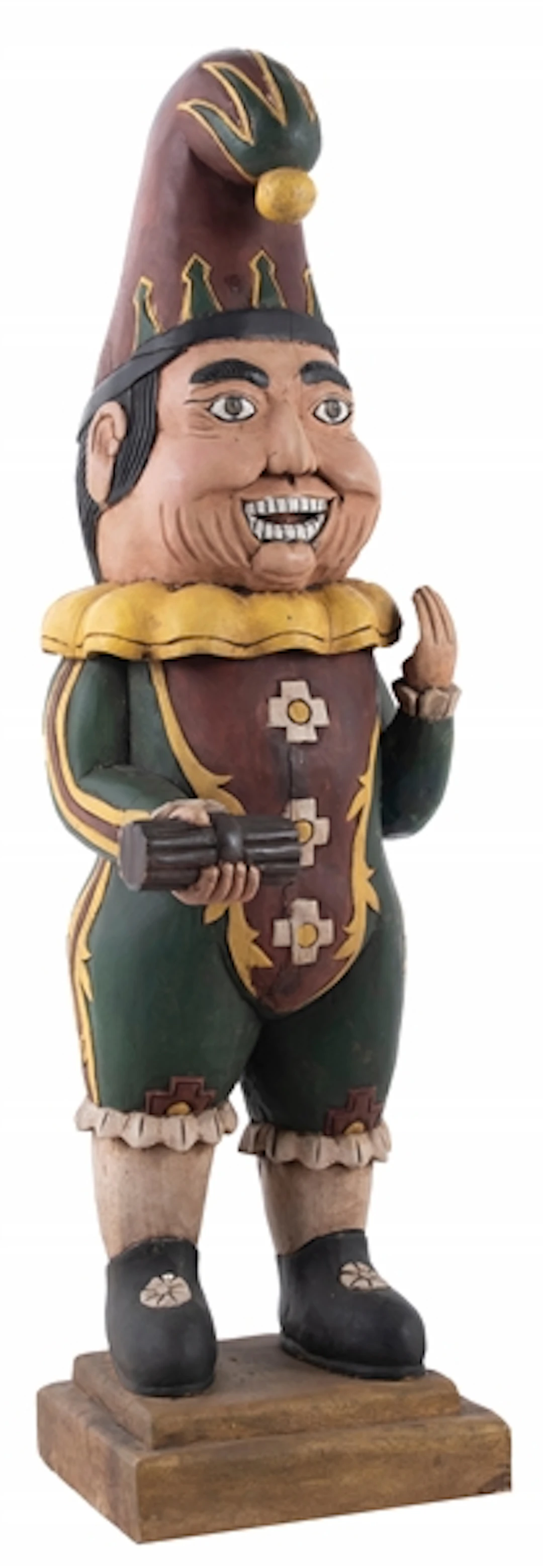 CONTEMPORARY CIGAR STORE "PUNCH" CARVED FIGURE