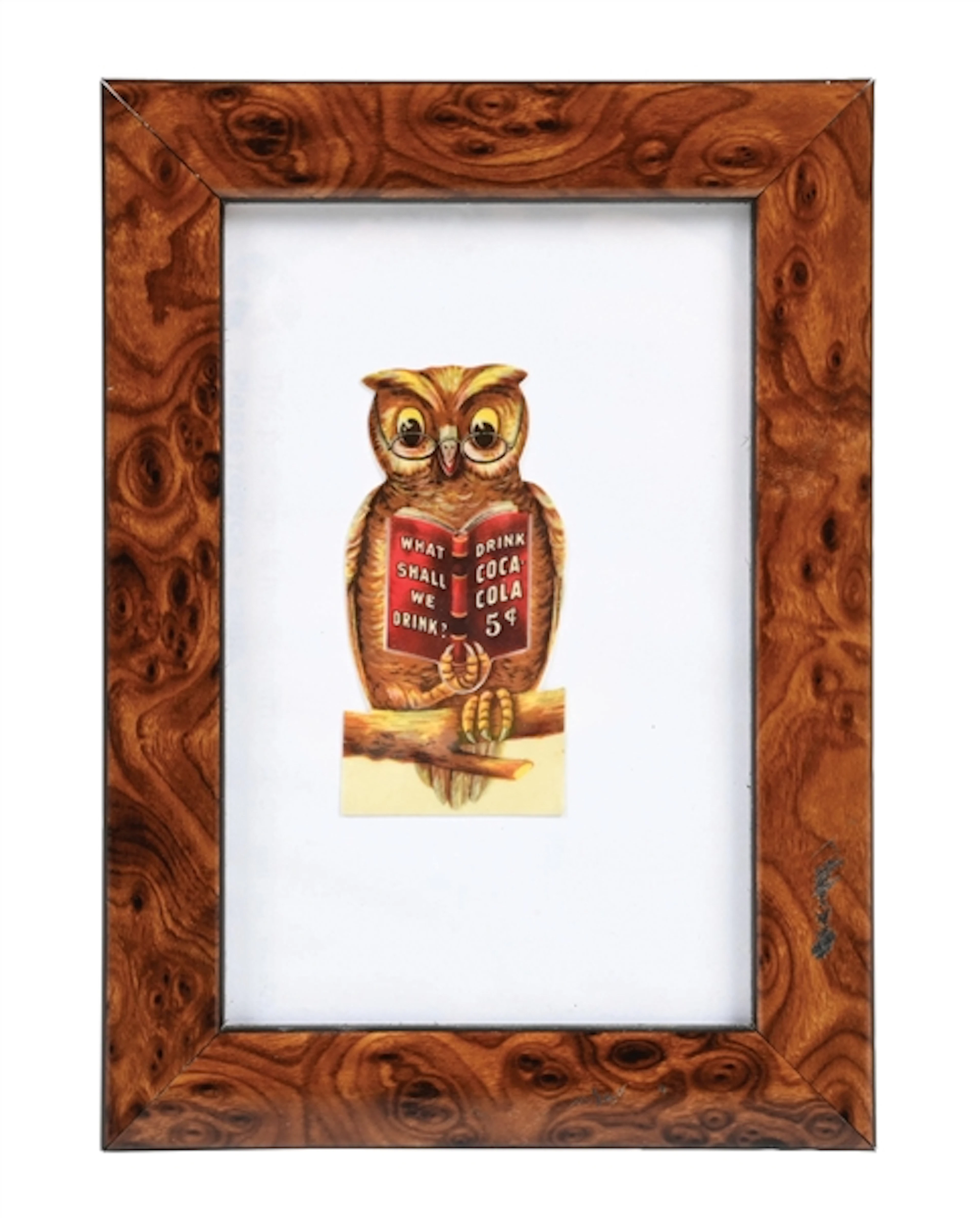 1908 COCA-COLA OWL BOOKMARK