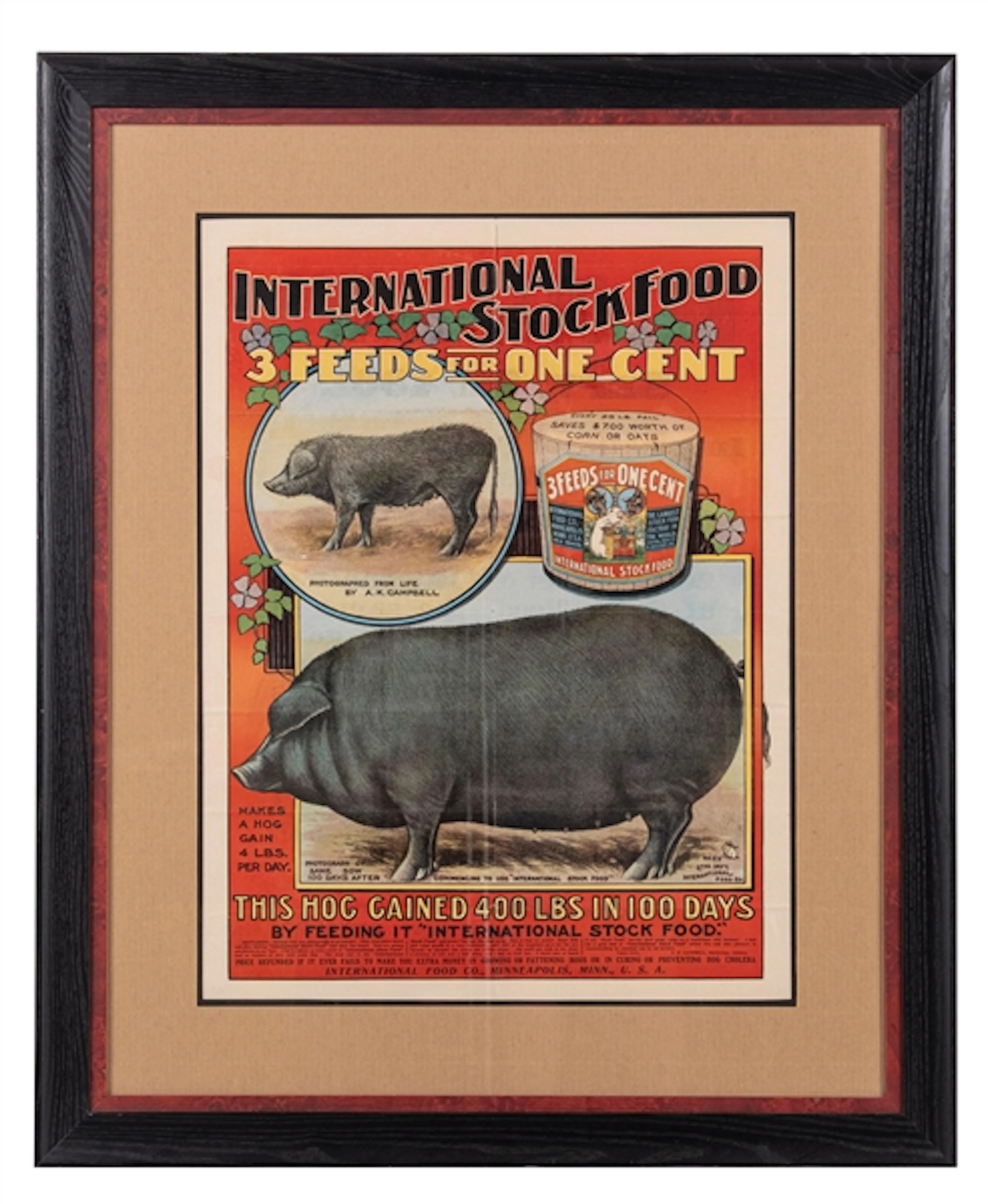 PAPER POSTER ADVERTISING INTERNATIONAL STOCK FOOD