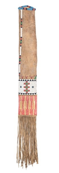SIOUX (LAKOTA) BEADED PIPE BAG