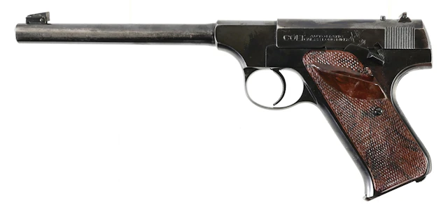 (C) COLT PRE-WOODSMAN SEMI-AUTOMATIC TARGET PISTOL.